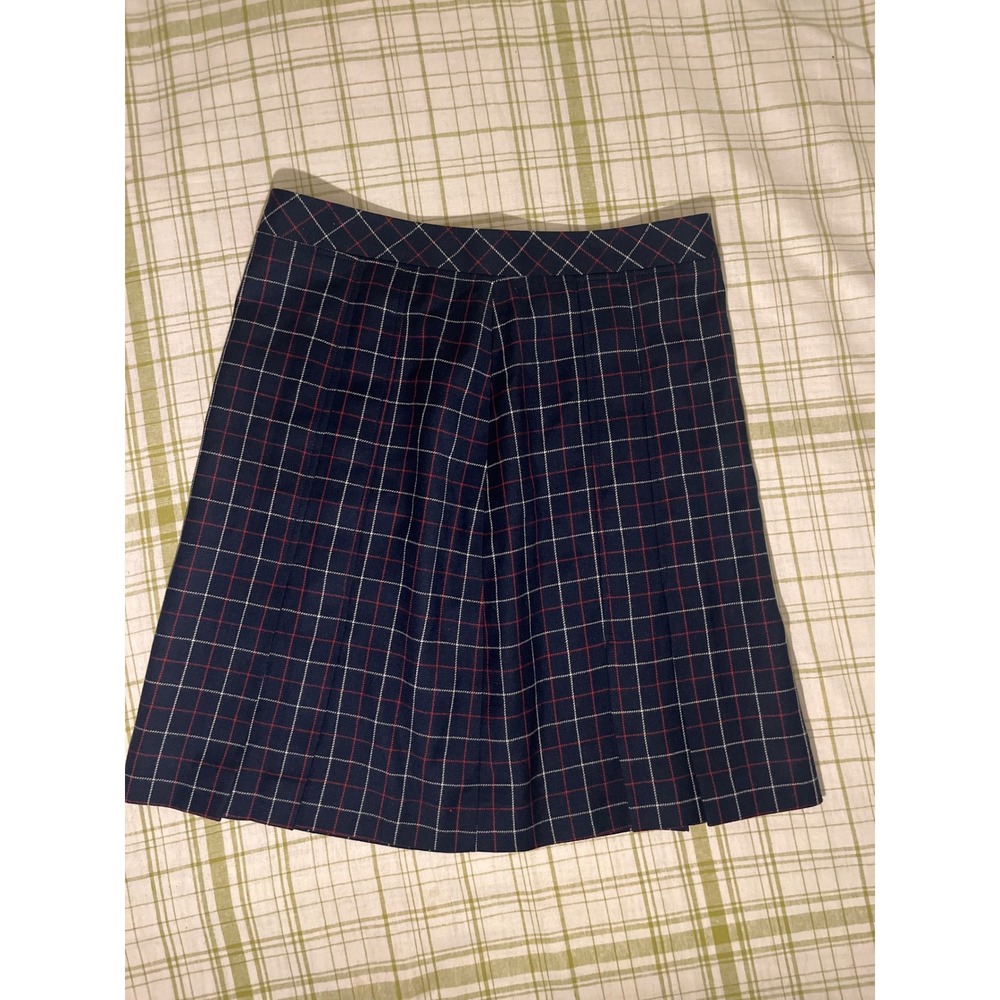 Classic Navy Plaid Skirt